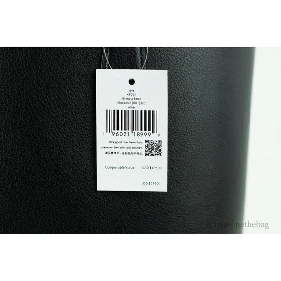 NEW Kate Spade X Disney Large Tote Bag Refined Grain Leather Minnie Mouse Comic - Picture 6 of 7